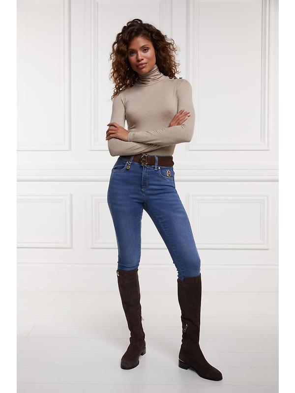 Holland Cooper Women's Essential Roll Neck - Oatmeal Image 4