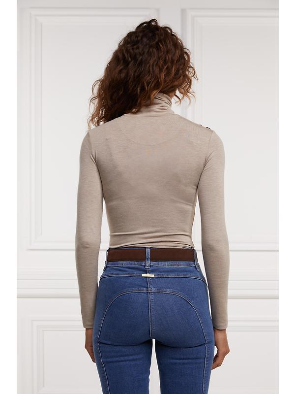 Holland Cooper Women's Essential Roll Neck - Oatmeal Image 6