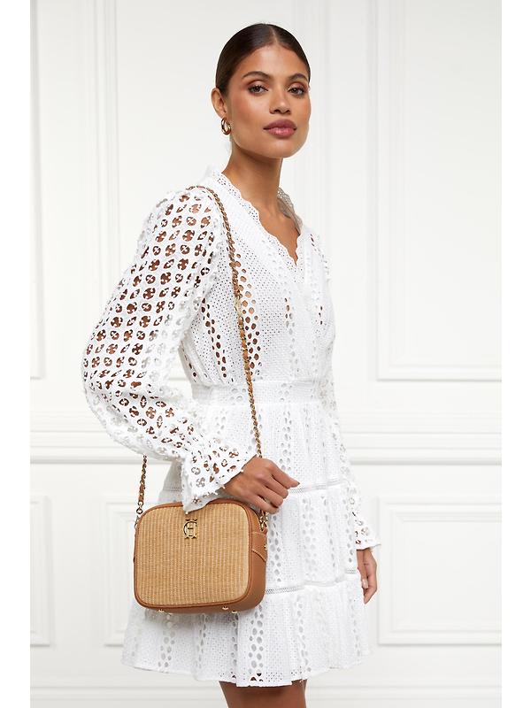 Holland Cooper Women's Soho Camera Bag - Tan Raffia Image 8