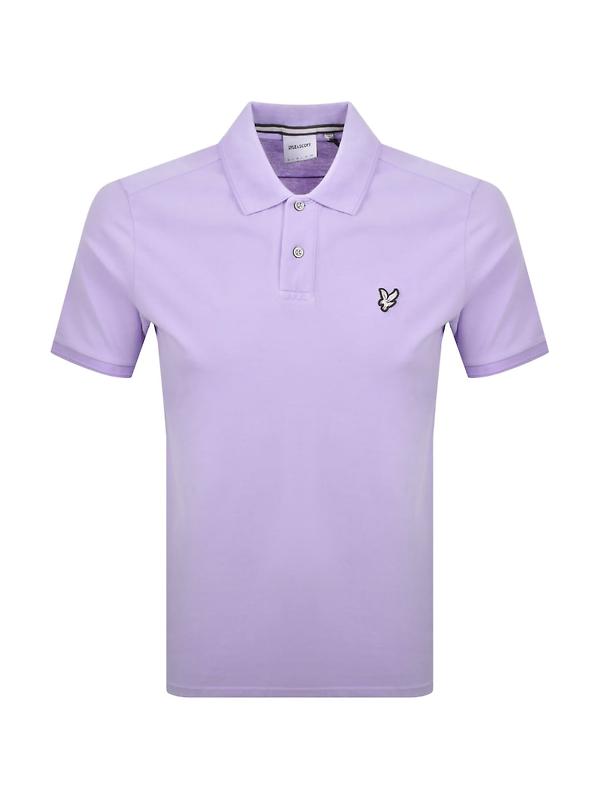 Lyle & Scott Men's Natural Dye Polo - Lavender Product Image