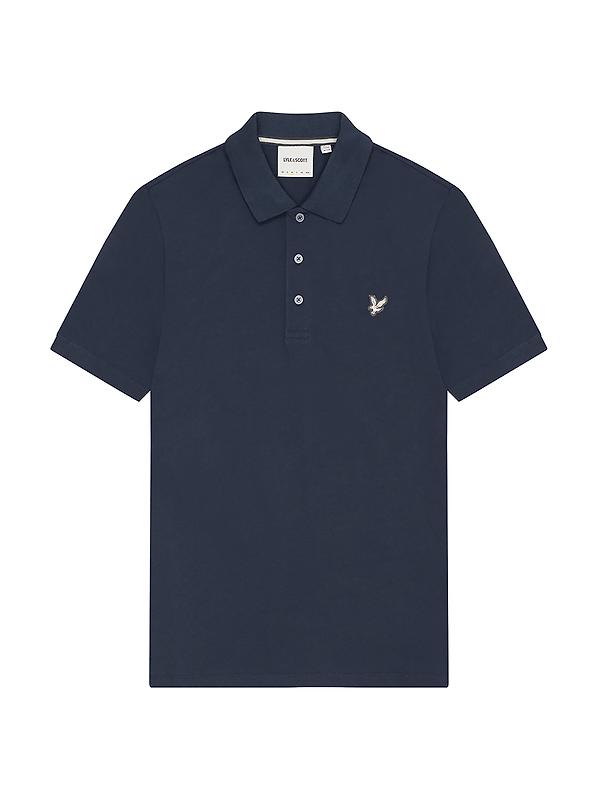 Lyle & Scott Men's Cotton Polo Shirt - Midnight Navy Product Image