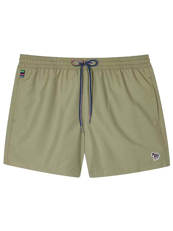 Paul Smith Men's Zebra Logo Swim Shorts - Washed Khaki Image 1