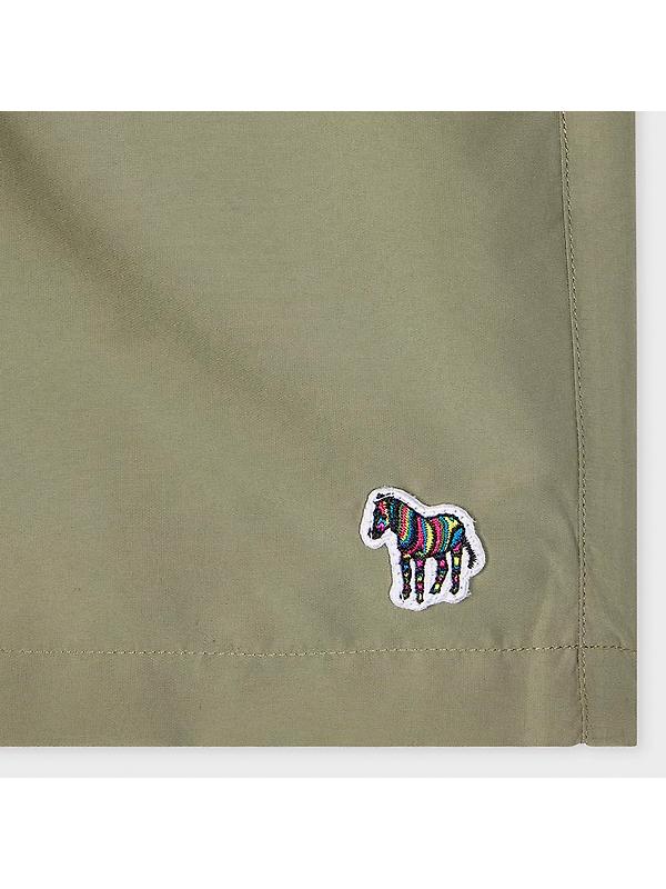 Paul Smith Men's Zebra Logo Swim Shorts - Washed Khaki Image 2