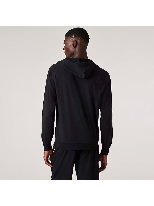 Paul Smith Men's Jersey Cotton Zip Lounge Hoodie - Black Image 3