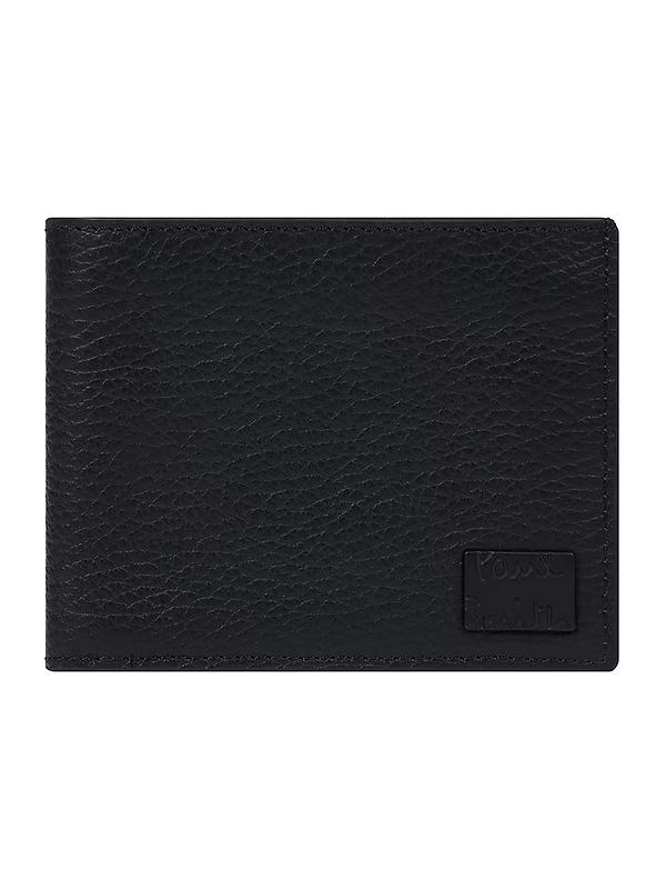 Paul Smith Men's Grained Leather Compact Billfold Wallet - Black Image 1