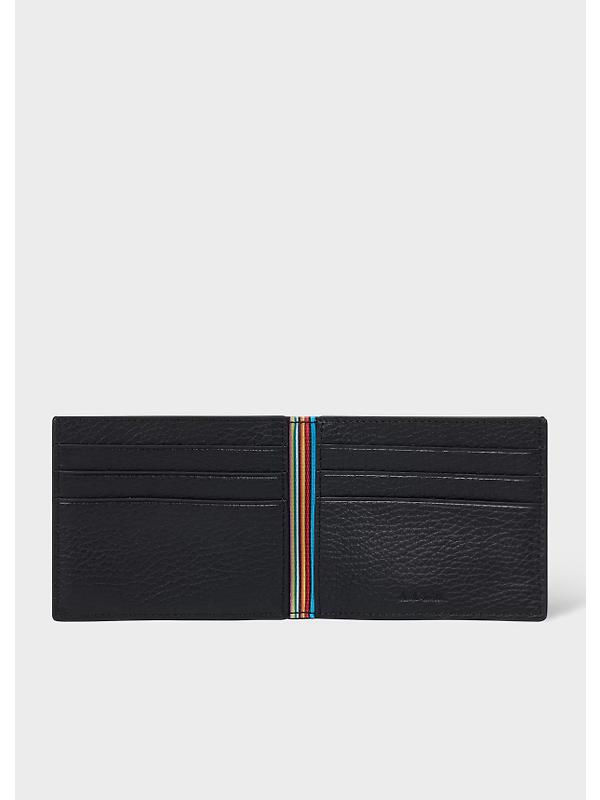 Paul Smith Men's Grained Leather Compact Billfold Wallet - Black Image 2