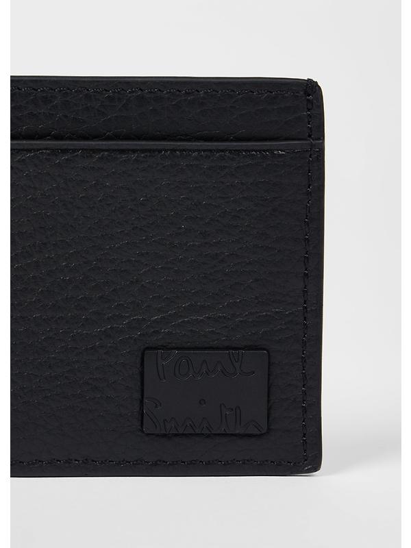 Paul Smith Men's Grained Leather Card Holder - Black Image 5