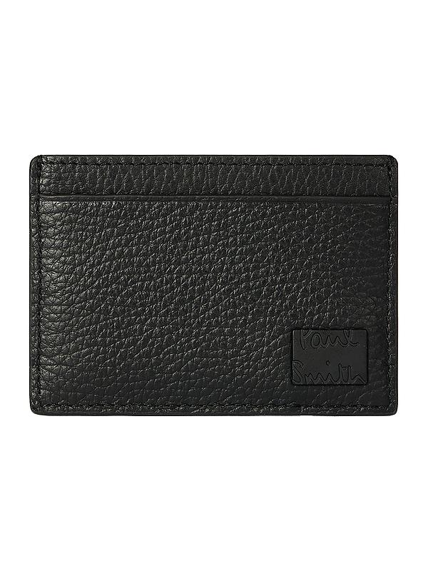 Paul Smith Men's Grained Leather Card Holder - Black Image 1
