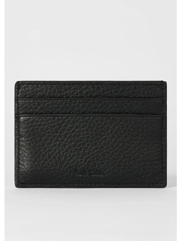 Paul Smith Men's Grained Leather Card Holder - Black Image 2