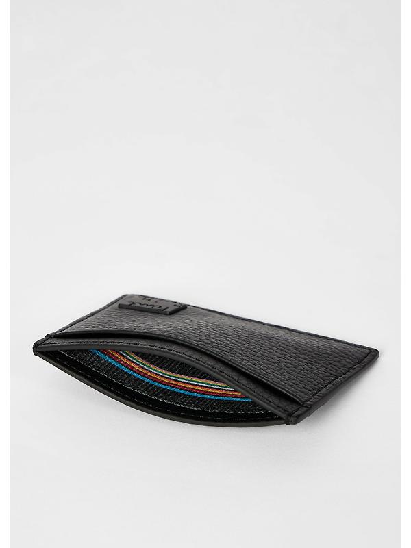 Paul Smith Men's Grained Leather Card Holder - Black Image 3