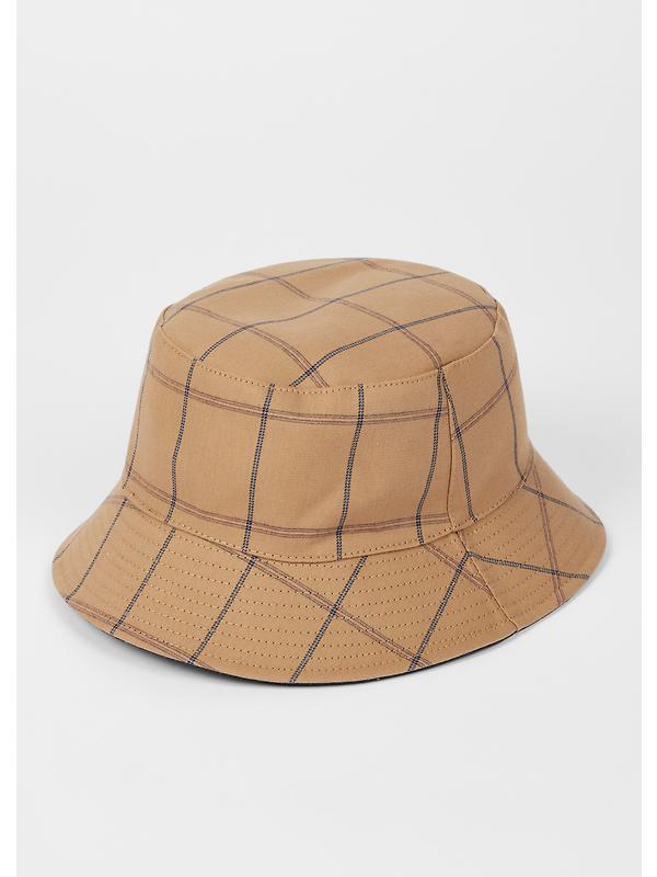 Paul Smith Men's Reversible Cotton-Nylon Bucket Hat - Navy/Beige Image 3