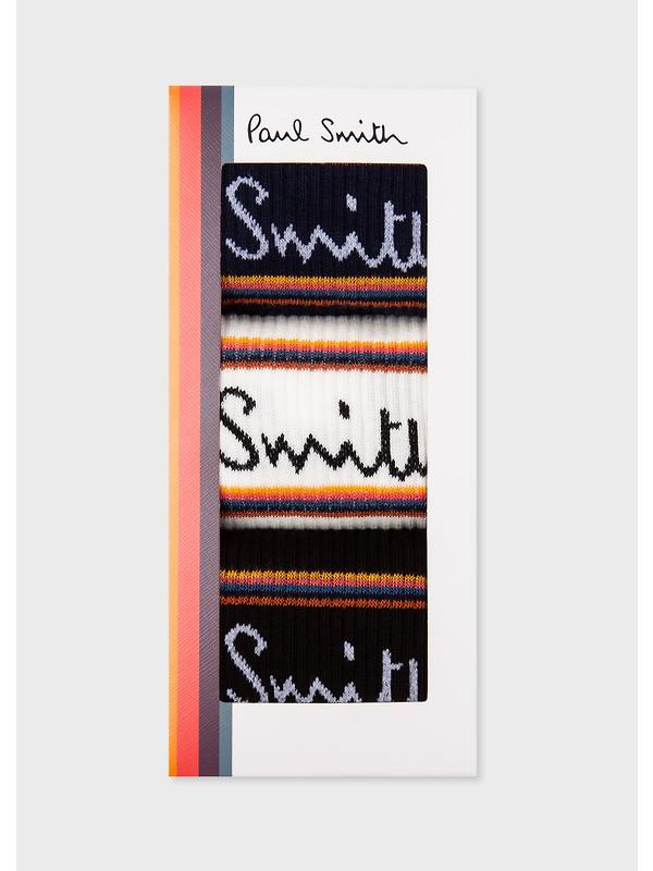 Paul Smith Men's 3 Pack Sport Socks - Mixed Image 2