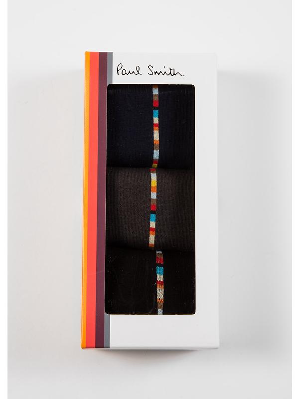 Paul Smith Men's Central Signature Stripe 3 Pack Socks - Multicolour Image 2