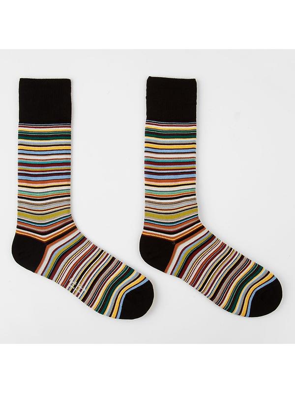 Paul Smith Men's Signature Stripe Socks - 2 Pack - Black & Navy - One Size Image 3
