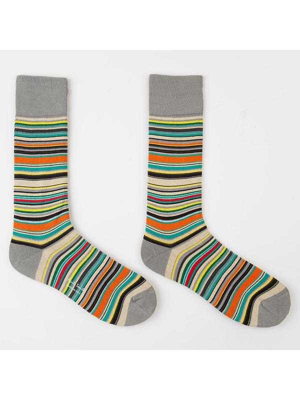 Paul Smith Men's Signature Stripe 3 Pack Socks - Tri-Colour Image 4