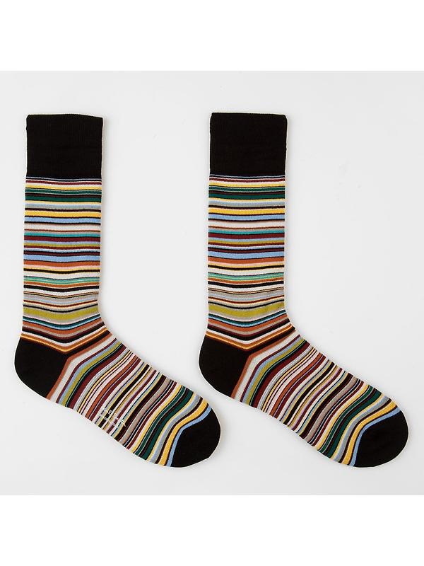 Paul Smith Men's Signature Stripe 3 Pack Socks - Tri-Colour Image 5
