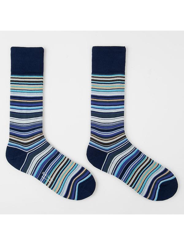 Paul Smith Men's Signature Stripe 3 Pack Socks - Tri-Colour Image 6