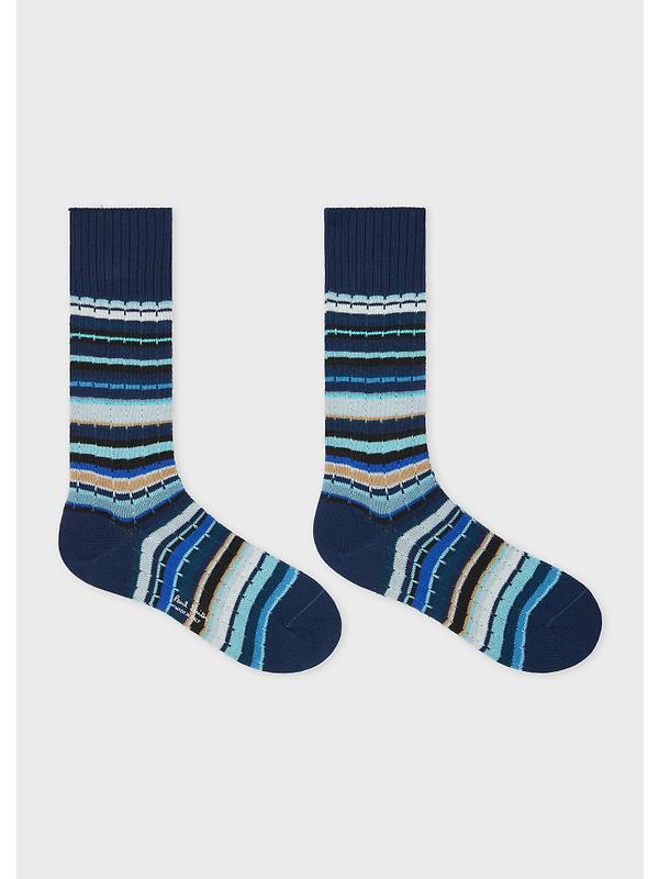 Paul Smith Men's 3 Pack Cable Signature Socks - Multicolour Image 3