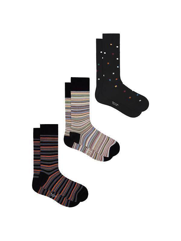 Paul Smith Men's 3 Pack Signature Socks - Mixed Image 1