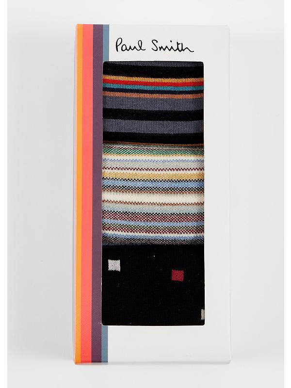 Paul Smith Men's 3 Pack Signature Socks - Mixed Image 5