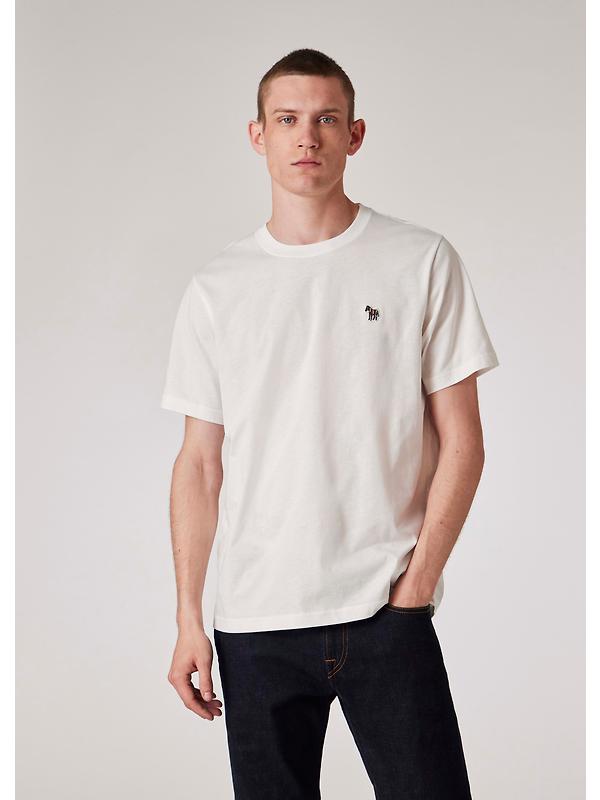 PS By Paul Smith Men's Cotton Zebra Logo T-Shirt - White Image 2