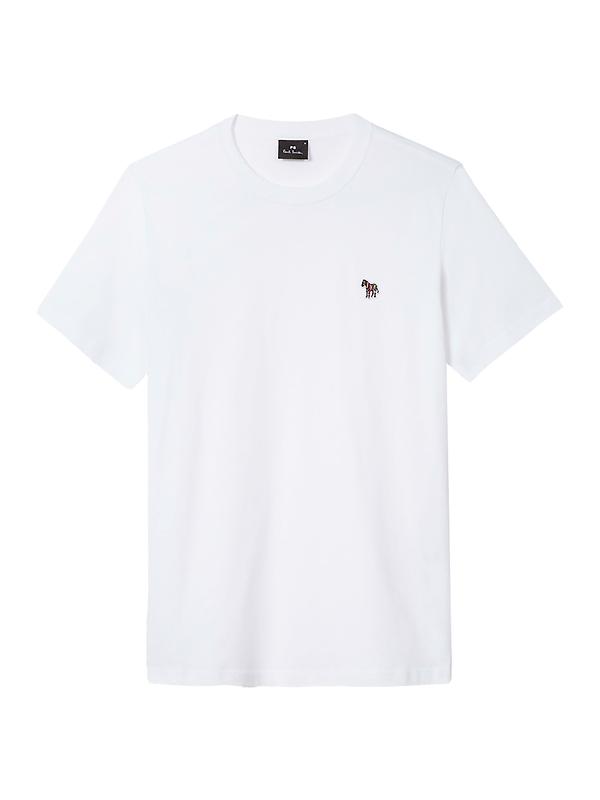 PS By Paul Smith Men's Cotton Zebra Logo T-Shirt - White Image 1