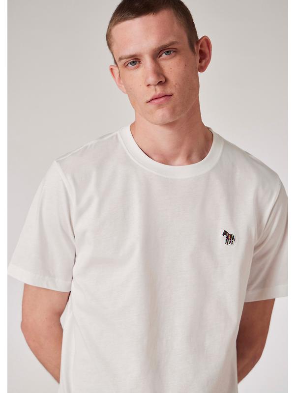PS By Paul Smith Men's Cotton Zebra Logo T-Shirt - White Image 3