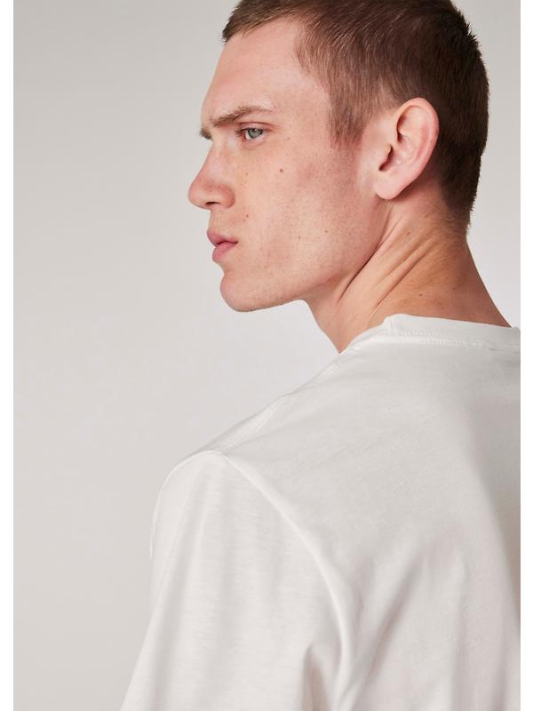 PS By Paul Smith Men's Cotton Zebra Logo T-Shirt - White Image 6