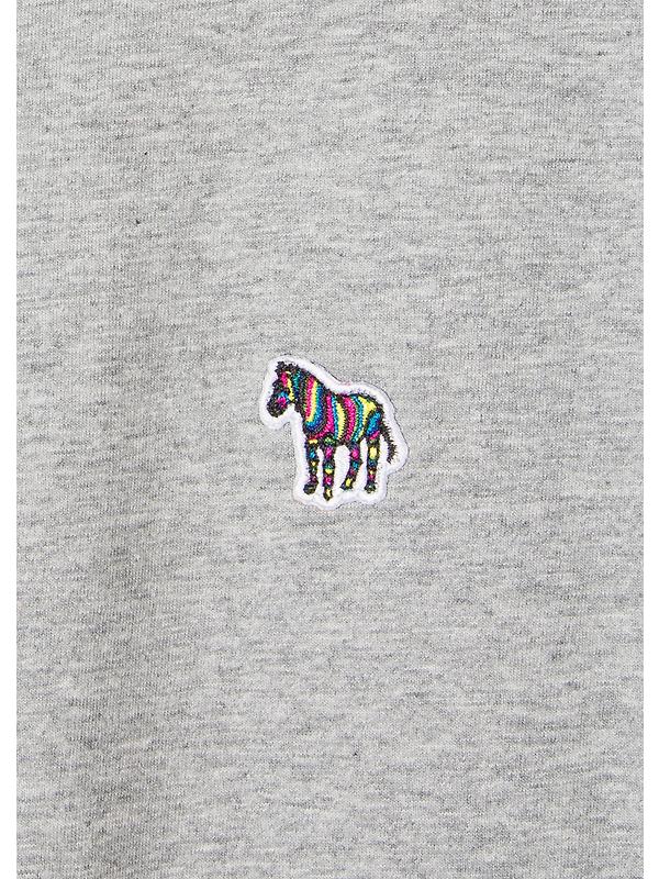PS By Paul Smith Men's Cotton Zebra Logo T-Shirt - Grey Melange Image 5