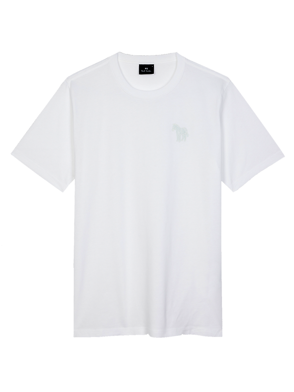 Product image of Paul Smith Men's Regular Fit Zebra T-Shirt - White