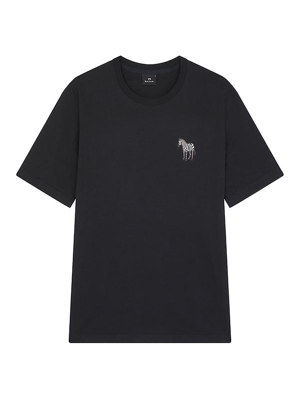 PS By Paul Smith Men's Reg Fit Small Zebra T-Shirt - Black Product Image