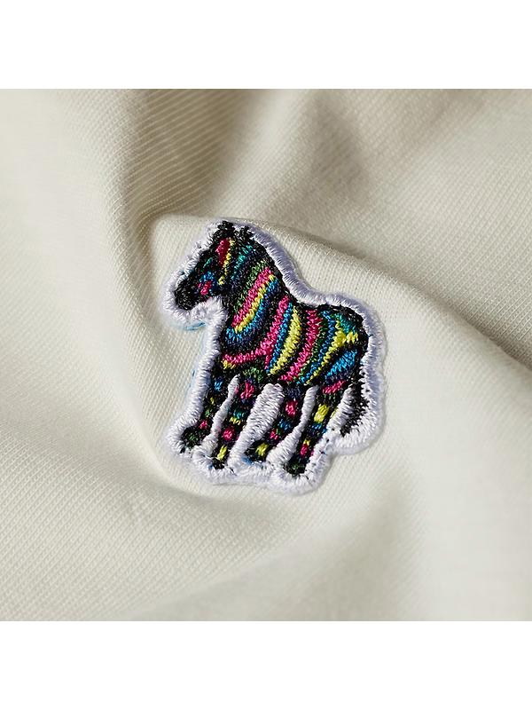 PS By Paul Smith Men's Organic Cotton Zebra Logo T-Shirt - Ecru Image 3
