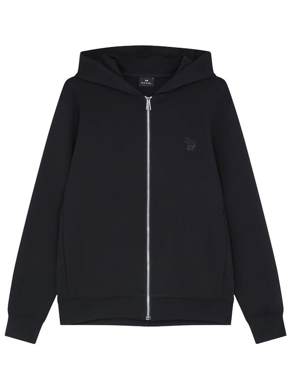 Product image of Paul Smith Men's Zebra Stripe Zip Hoodie - Black