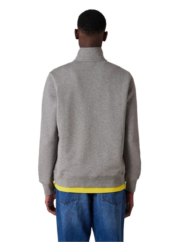 Paul Smith Men's Zebra Logo Zip-Neck Sweatshirt - Grey Marl Image 4