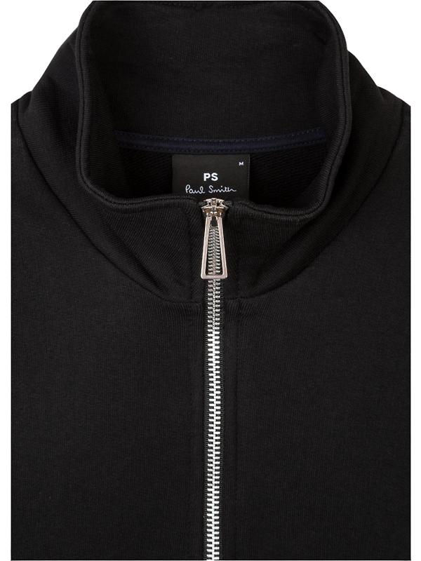 Paul Smith Men's Regular Fit Zebra Half-Zip Sweatshirt - Black Image 6