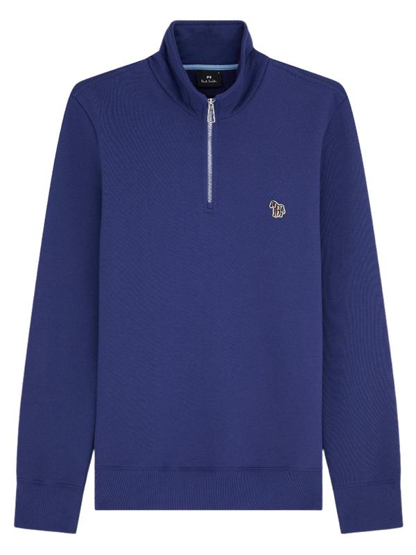 Product image of Paul Smith Men's Regular Fit Zebra Half-Zip Sweatshirt - Blue