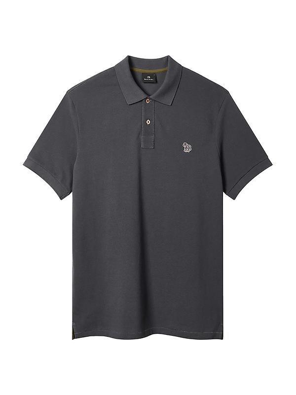PS By Paul Smith Men's Organic Cotton Zebra Polo Shirt - Charcoal Image 1