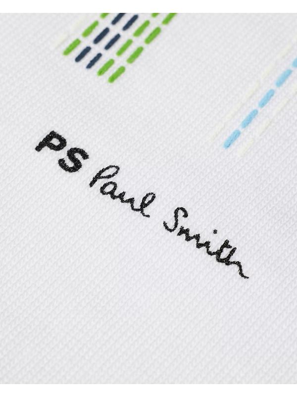 PS By Paul Smith Men's Stitch Stripe Print T-Shirt - White Image 4