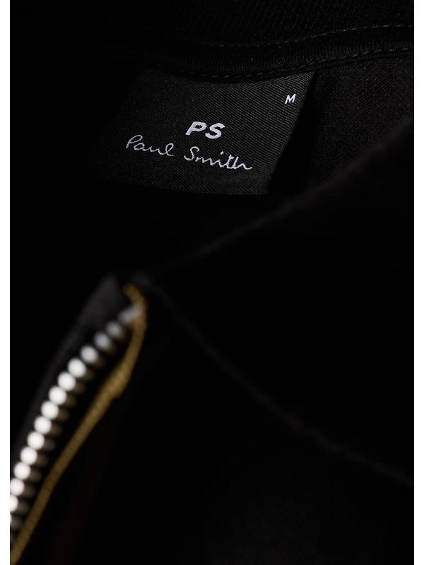 PS By Paul Smith Men's Contrast Tipping Zip Polo Shirt - Black Image 4