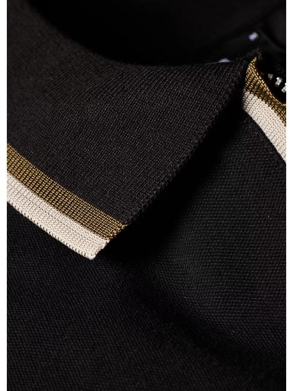 PS By Paul Smith Men's Contrast Tipping Zip Polo Shirt - Black Image 5