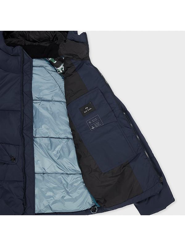 Paul Smith Men's Fibre Down Raglan Puffa Jacket - Dark Navy Image 3
