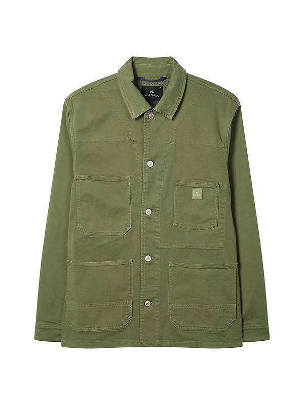 PS By Paul Smith Men's Stretch Cotton-Twill Chore Jacket - Khaki Image 1