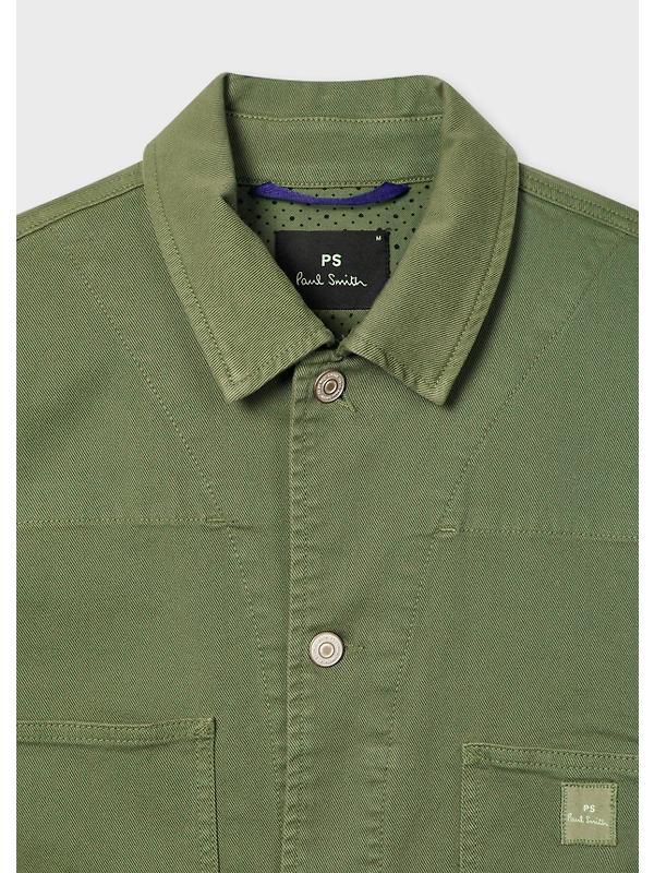 PS By Paul Smith Men's Stretch Cotton-Twill Chore Jacket - Khaki Image 3