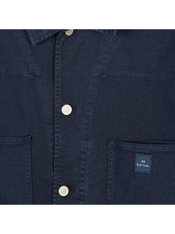 PS By Paul Smith Men's Stretch Cotton-Twill Chore Jacket - Very Dark Navy Image 5