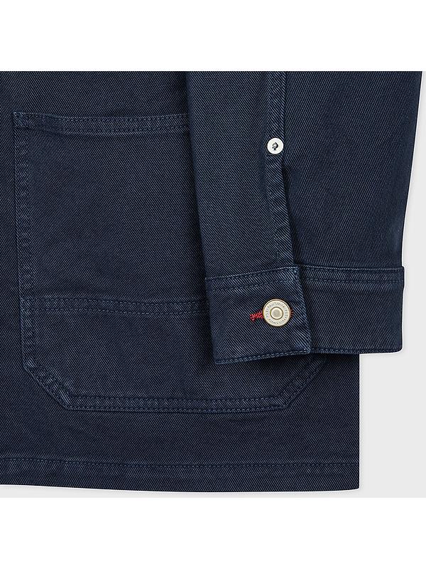 PS By Paul Smith Men's Stretch Cotton-Twill Chore Jacket - Very Dark Navy Image 3