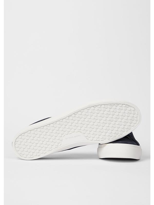 PS By Paul Smith Men's Leather Amos Trainers - Very Dark Navy Image 2