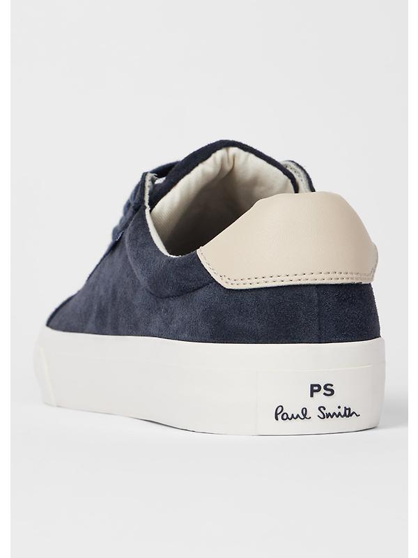 PS By Paul Smith Men's Leather Amos Trainers - Very Dark Navy Image 3