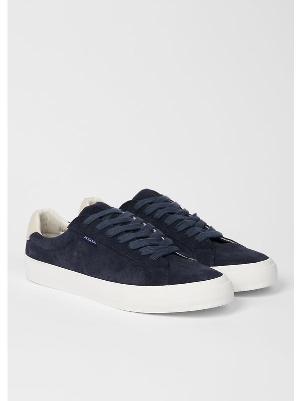 PS By Paul Smith Men's Leather Amos Trainers - Very Dark Navy Image 4