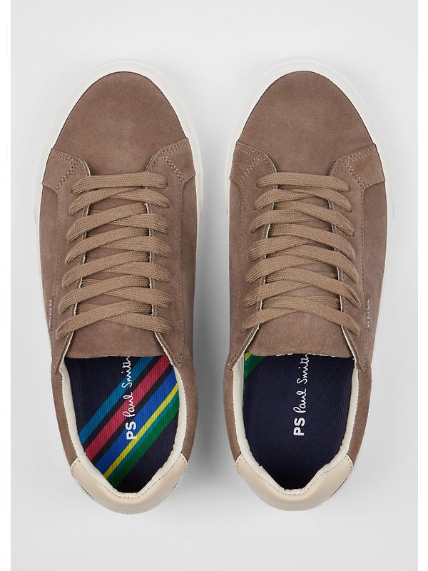 PS By Paul Smith Men's Leather Amos Trainers - Sand Image 5