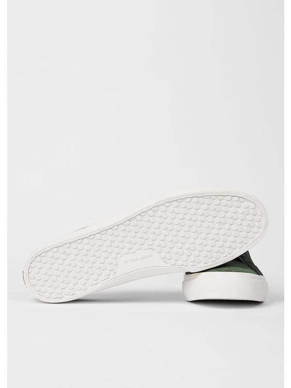 PS By Paul Smith Men's Leather Amos Trainers - Khaki Image 2